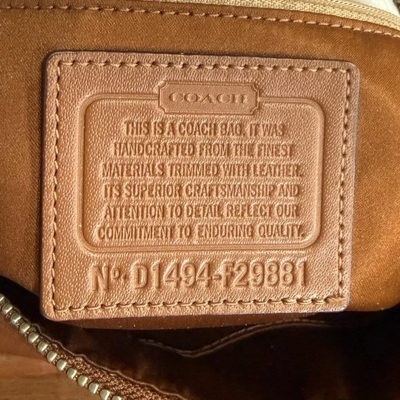 Authentic Coach Charlie Tan Leather Shoulder Bag! COA Included! - Picture 11 of 15